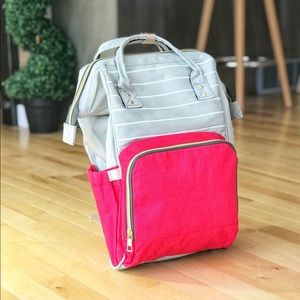 Diaper Bag Hot Pink Backpack